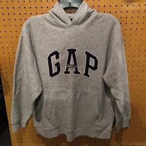 Gap Logo Gray Hoodie Hooded Sweater